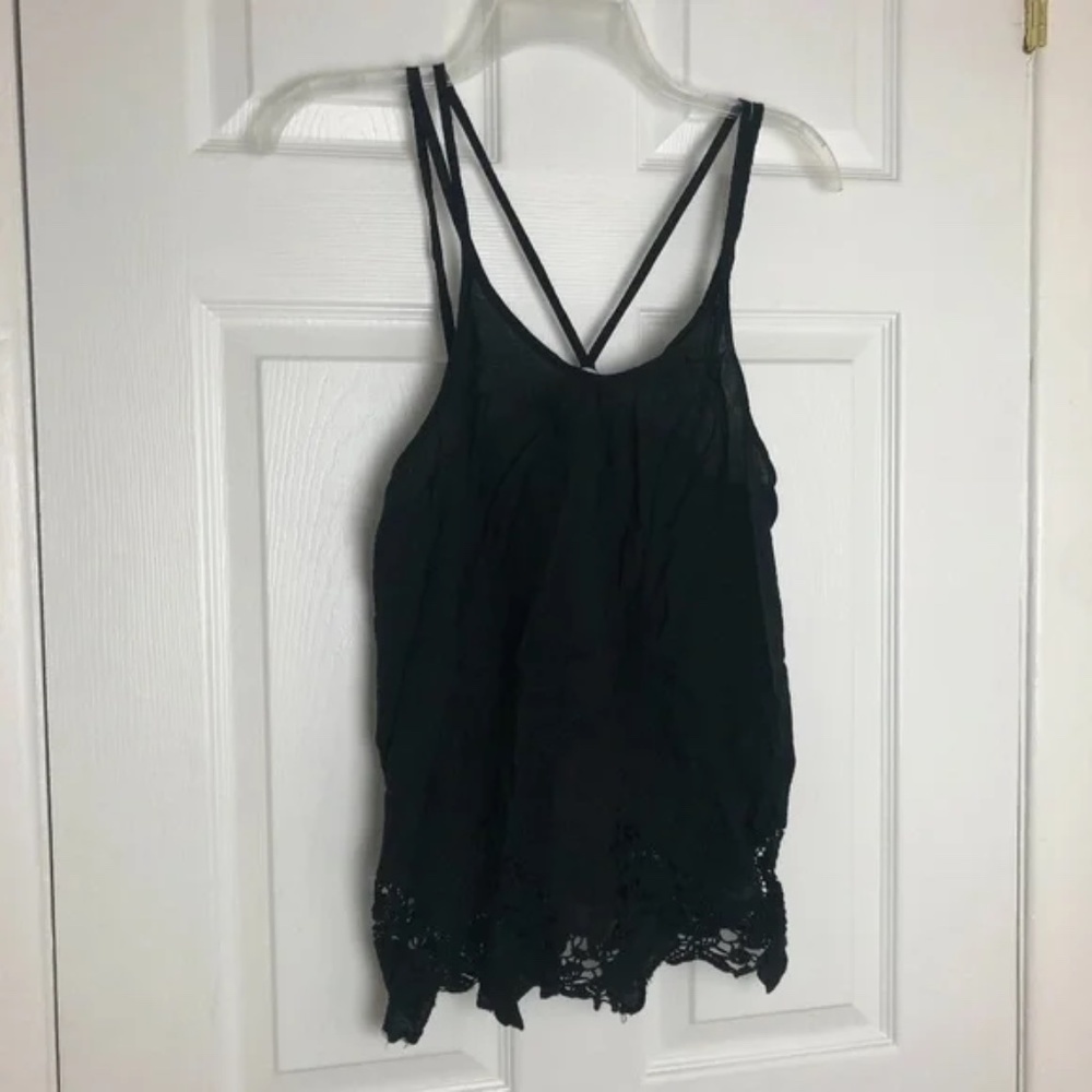 Acemi Black Sleeveless Tank Top Women Size XS
